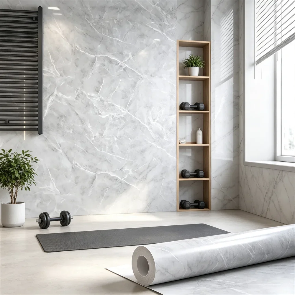 Removable Marble Peel Stick Wallpaper Waterproof Vinyl Contact Paper Decor Film for Kitchen Bathroom Table Home Decor