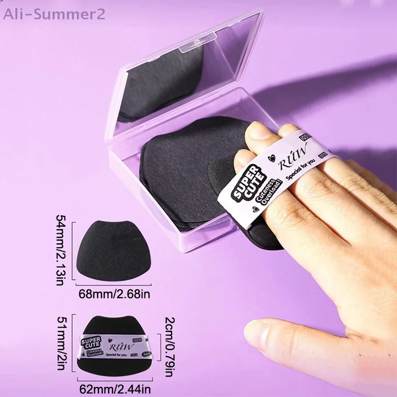 {Summer2} 100 feuilles de papier buvard d'huile pour le visage, lingettes pour le visage, papier absorbant l'huile avec boîte à miroir et outils de nettoyage du visage bouffantes