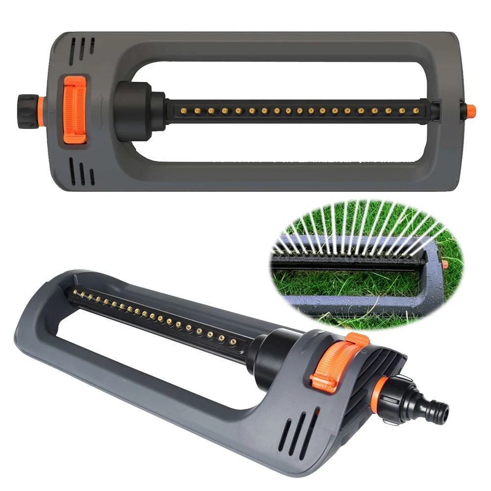 Oscillating Sprinkler 19 Hole Nozzles Water Sprinkler Lawn Sprinkler for Yard Large Area