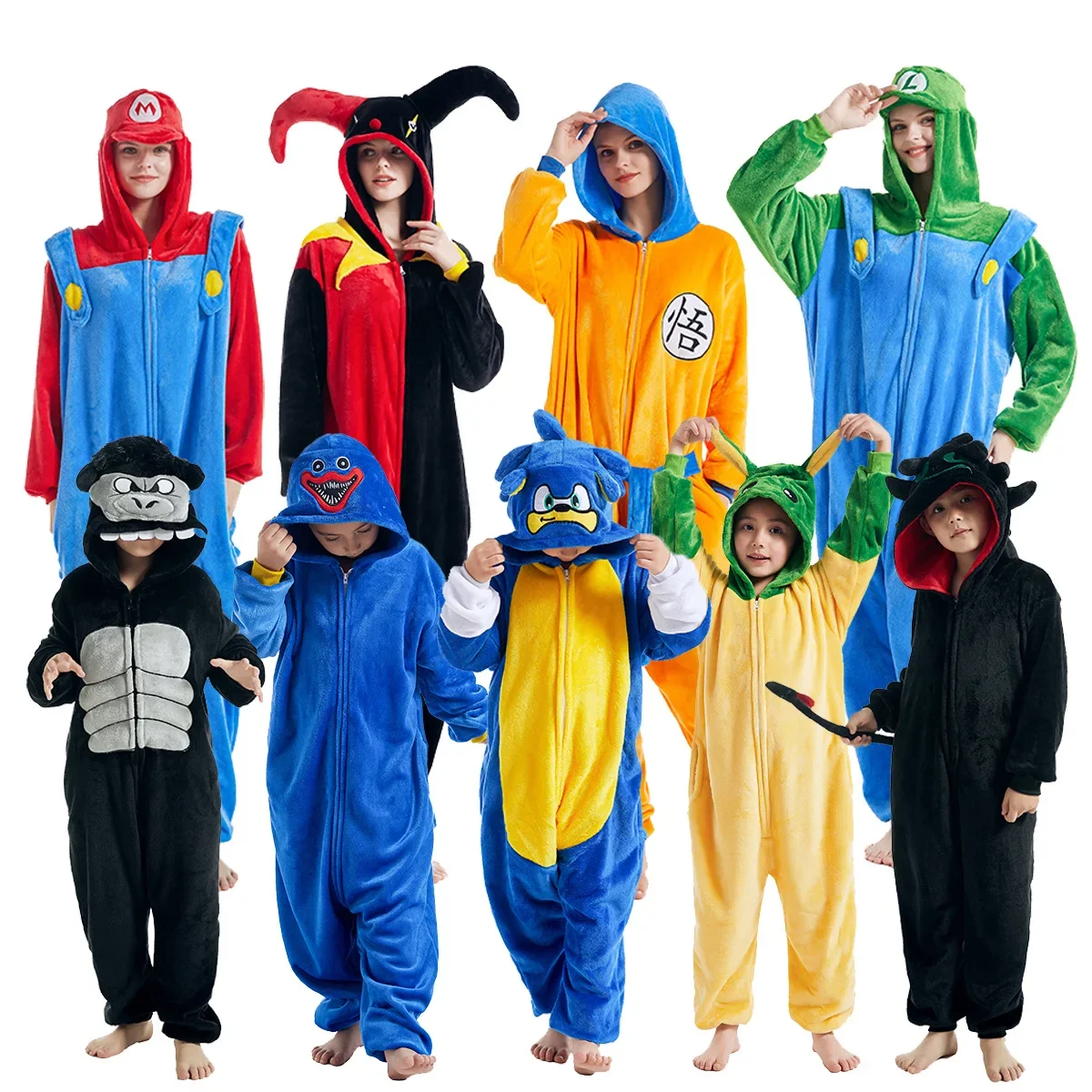 

Costume de Cosplay de Chimpanzé Kigurumi pour Adulte, Pyjama de Dessin Animé, Clown Noir, Umbreon, Monstre, SAFOnesie, pour