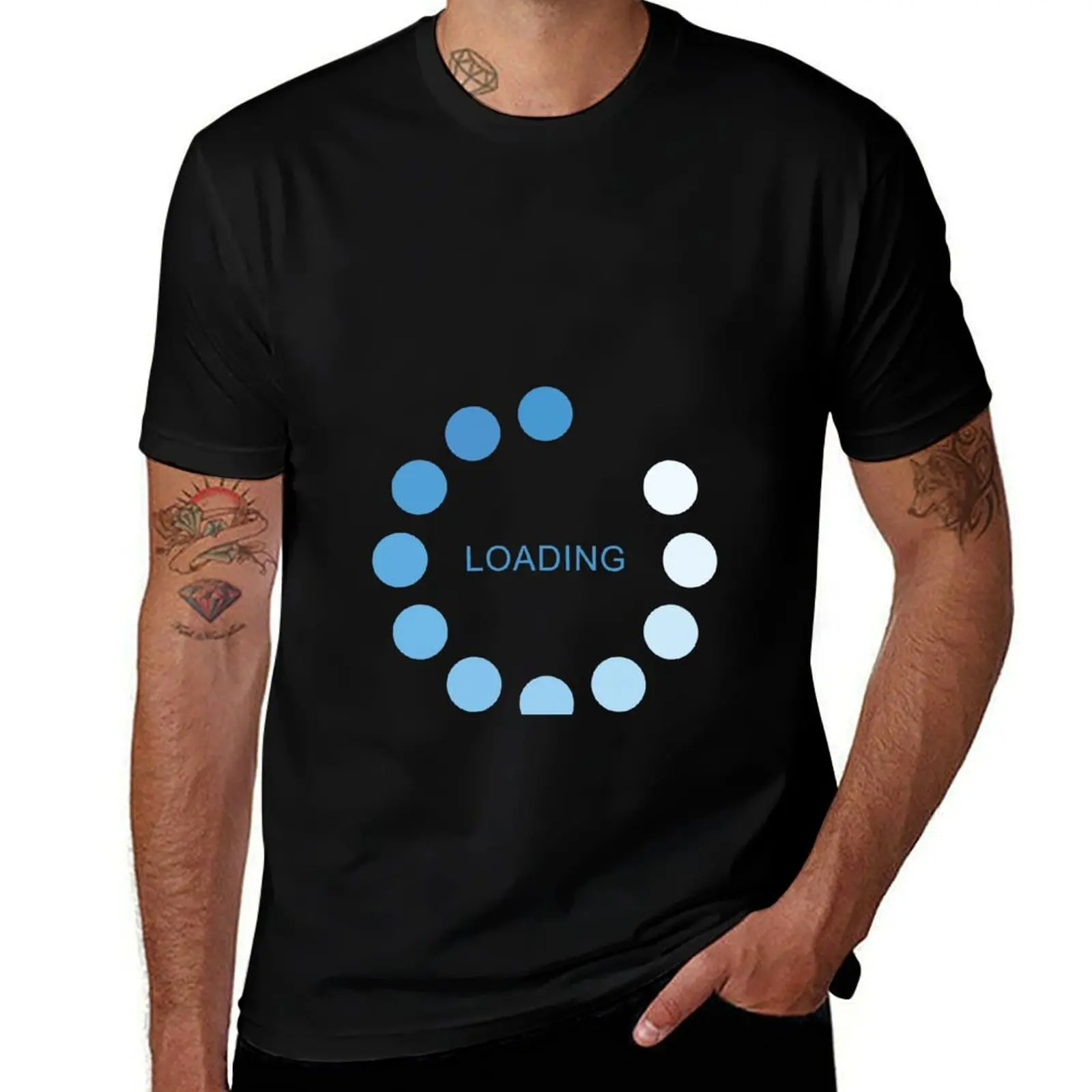 loading baby boy funny pregnancy mum to be expecting their first baby maternity T-Shirt Basic Solid Color Casual Tee Shirt