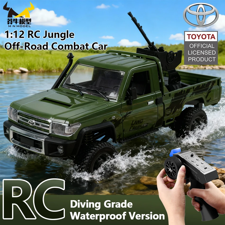 

MN МОДЕЛЬ 1:12 4WD RC Джунгли Внедорожный автомобиль для дайвинга Приключенческий транспортный засіб Wading Rock Crawler Альпинистский пистолет Грузовик Игрушка для взрослых