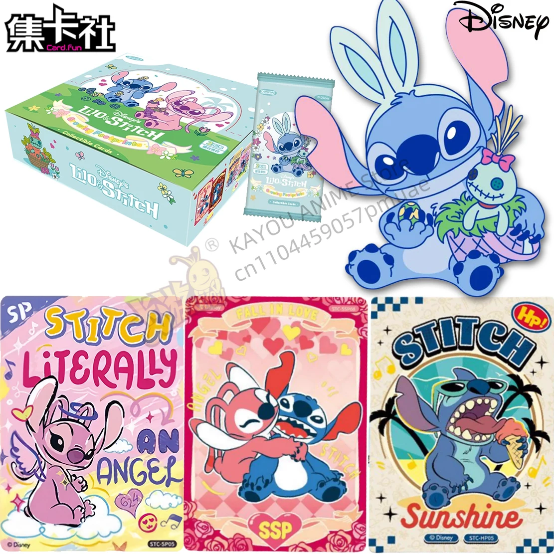 

Карточка.Fun Disney, натуральная Лило и Стич, следы роста, Stitch, оригинальная коробка, коллекционная карта, периферийные устройства для фильмов, детский подарок