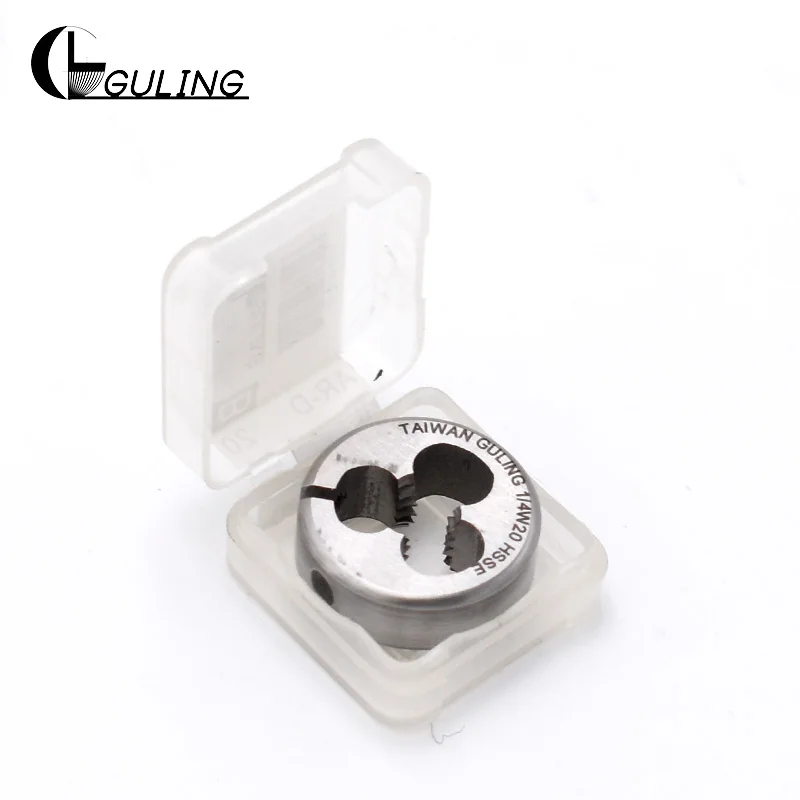 GULING HSSE Withworth thread dies garnitur BSW 1/8 -40 5/32 3/16 -24 7/32-24 1/4 -20 5/16 -18 3/8 -16 1/2-12 dla stali nierdzewnej