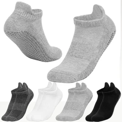 1 Paar Männer Sport kurze Boots socken Yoga Socken für Frauen rutsch feste Handtuch boden Baumwoll socke Pilates Ballett Tanz Barfuß Training