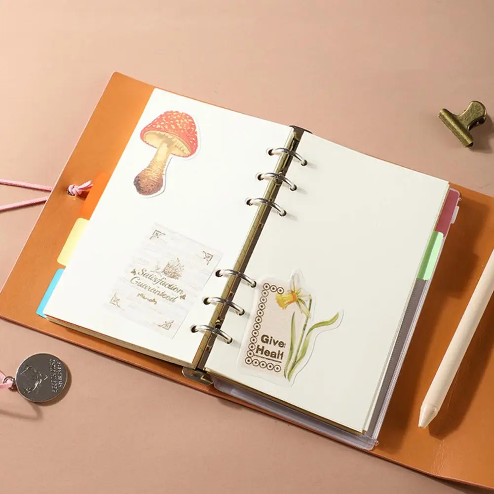 Cuaderno de vendaje para estudiantes, cubierta con estampado de alce, sin sangrado de tinta, planificador en espiral desmontable, organizador diario, A6, 2021