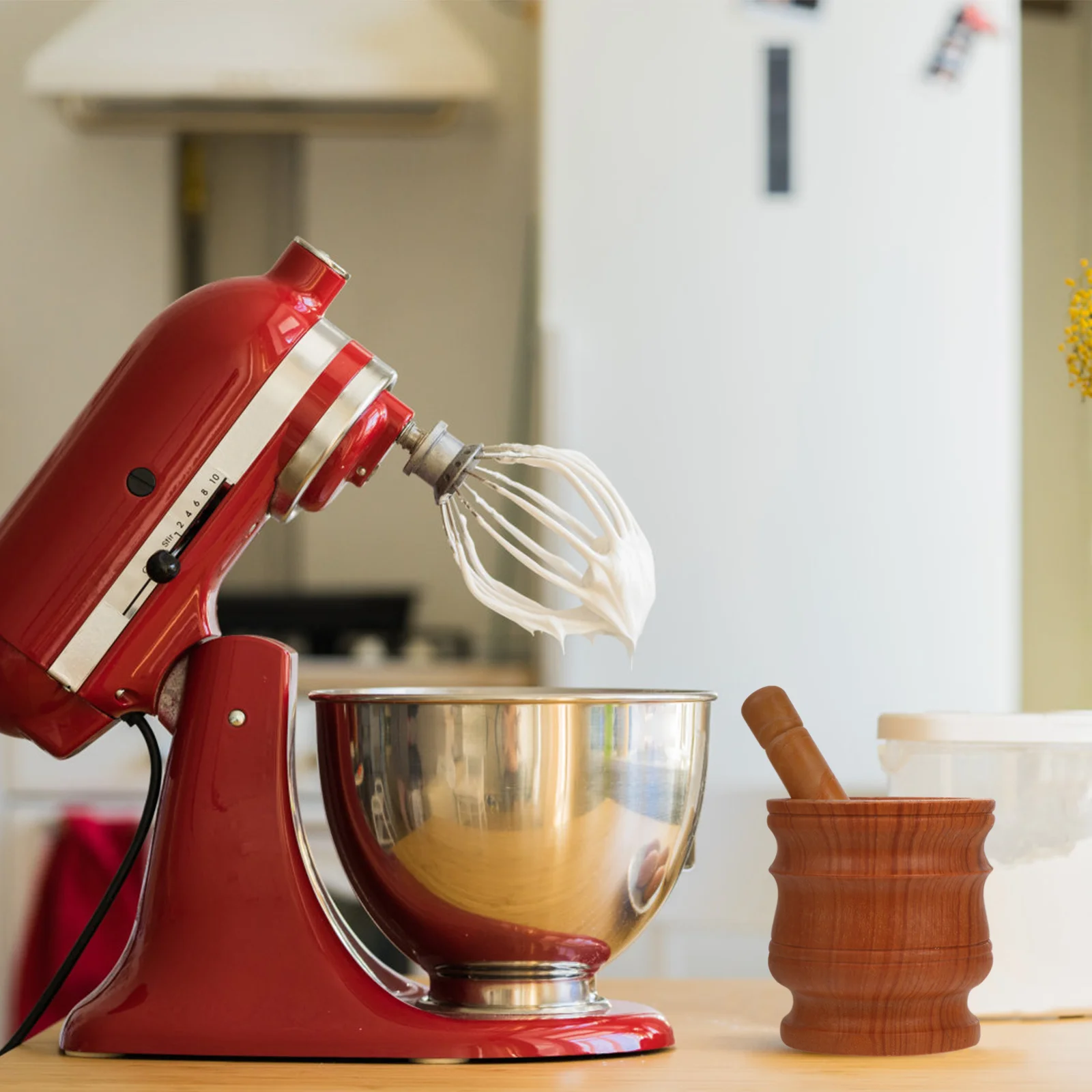 

1 set Grinding Tool Pp Mortar Pestle For Kitchen Herbs Spices Fresh Dried Garlic Crusher Household Masher For Medicine