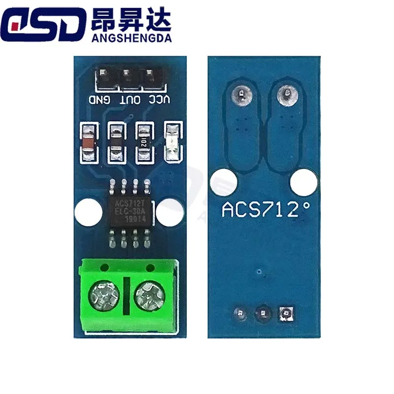 1PCS  ACS712 5A 20A 30A Range Hall Current Sensors Module ACS712 Module For Arduino 5A 20A 30A