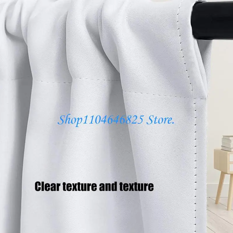 Small Short blackouts Curtain for Kitchen and Bathroom Window Thermals Fabric Rod Pocket