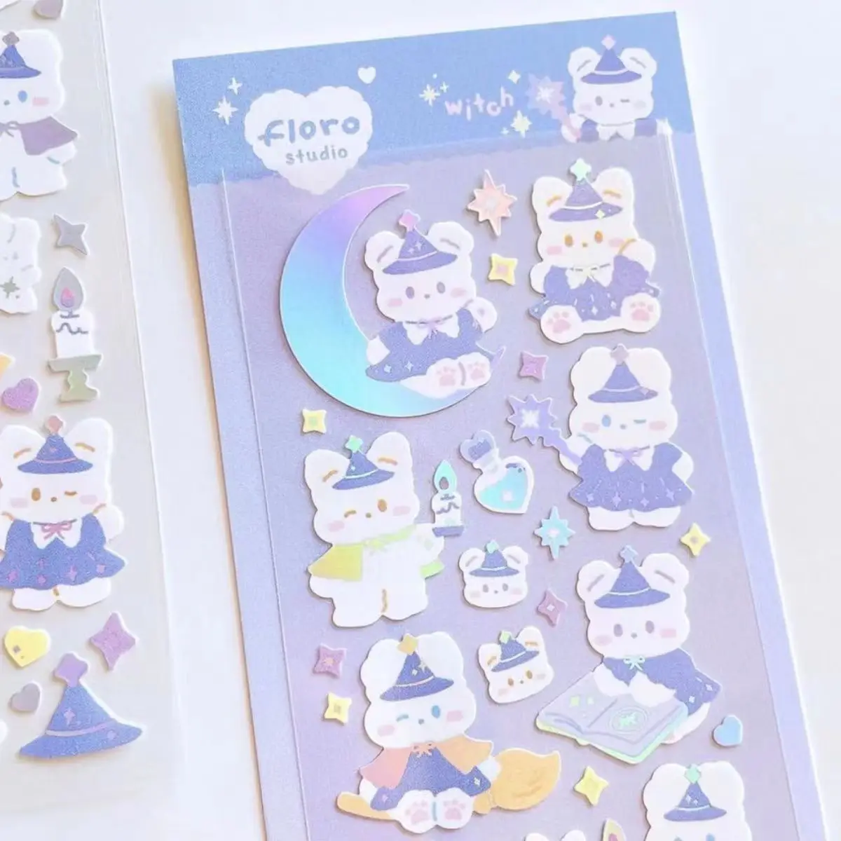 KoreanCute Cartoon Laser Stickers DIY Scrapbook Idol Card Handmade Guka Kawai Material Decorative Stickers Stationery Supplies