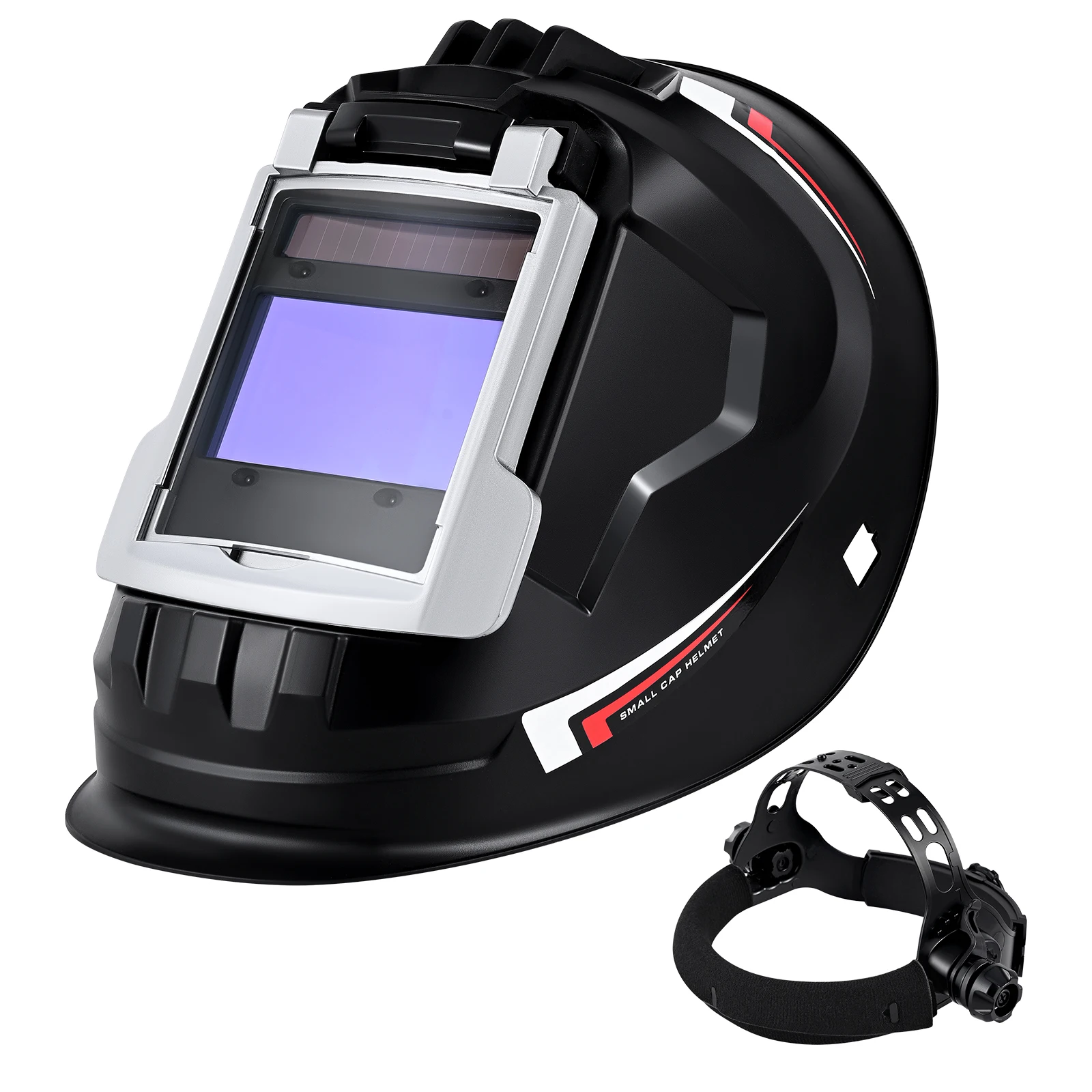 

Large Viewing Welding Helmet Solar Powered Auto Darkening Welder Mask Welding Hood Side View TX800AF-NV00 For TIG MIG ARC