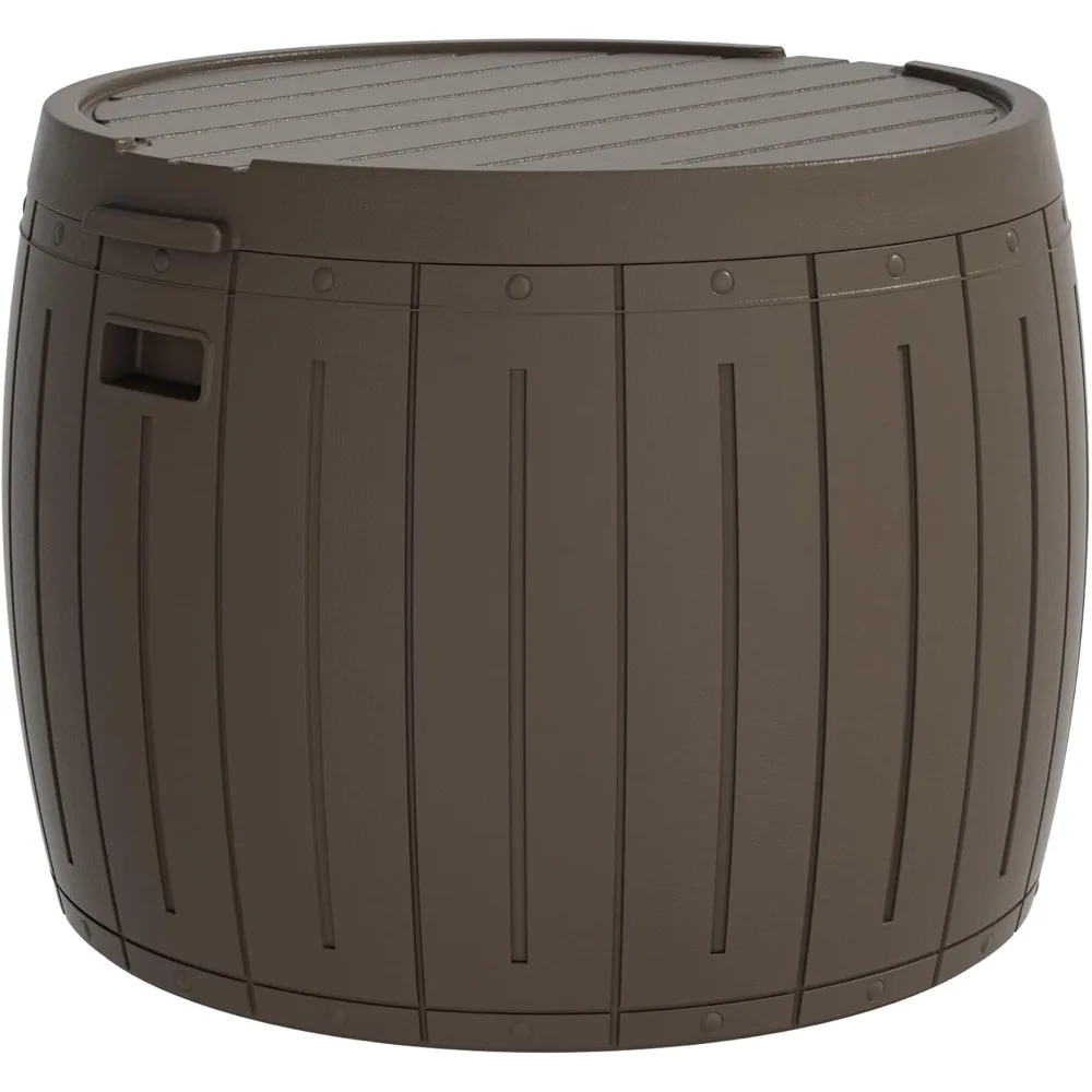 

Box Storage Box, Round Patio Table, Waterproof Outdoor Storage Box for Towels, Patio Furniture, Pool Tools, Outdoor Uses, S