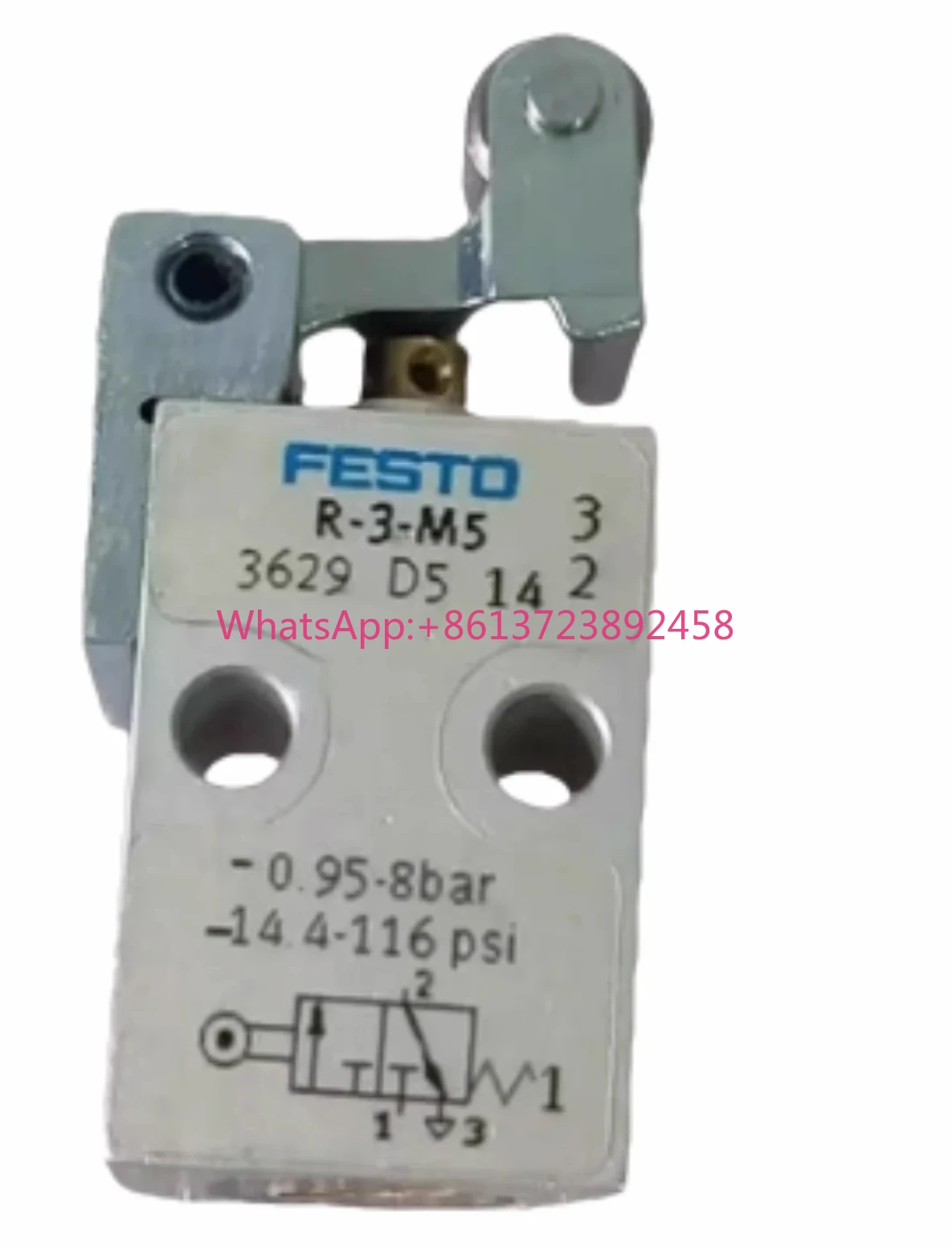 Roller lever valve V-3-M5 3626 L-3-M5 3628 R-3-M5 3629 direct acting round head valve