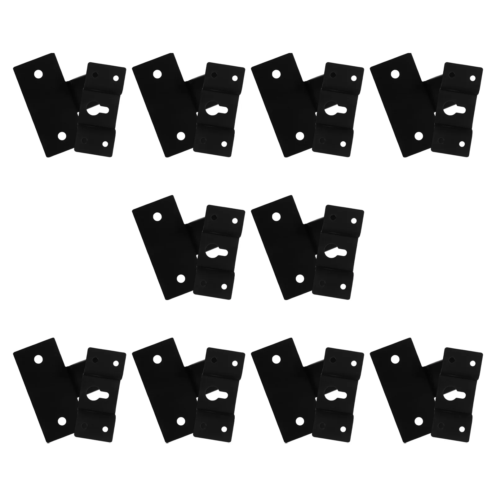 

10Sets Audio Speaker Wall Mount Brackets Heavy Duty Metal Bookshelf Speaker Mounts Secure Wall Fixed Surround Sound Holder