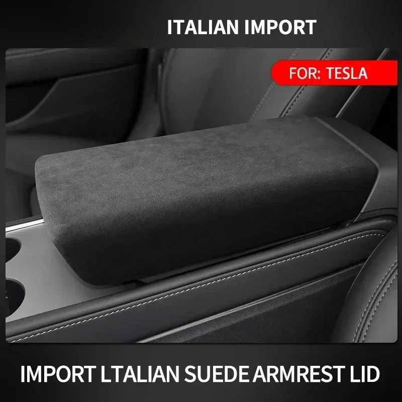 Interni auto per Tesla Model 3 Model Y 2018 to Present bracciolo coperchio cuscino pannello di protezione scatola Console centrale