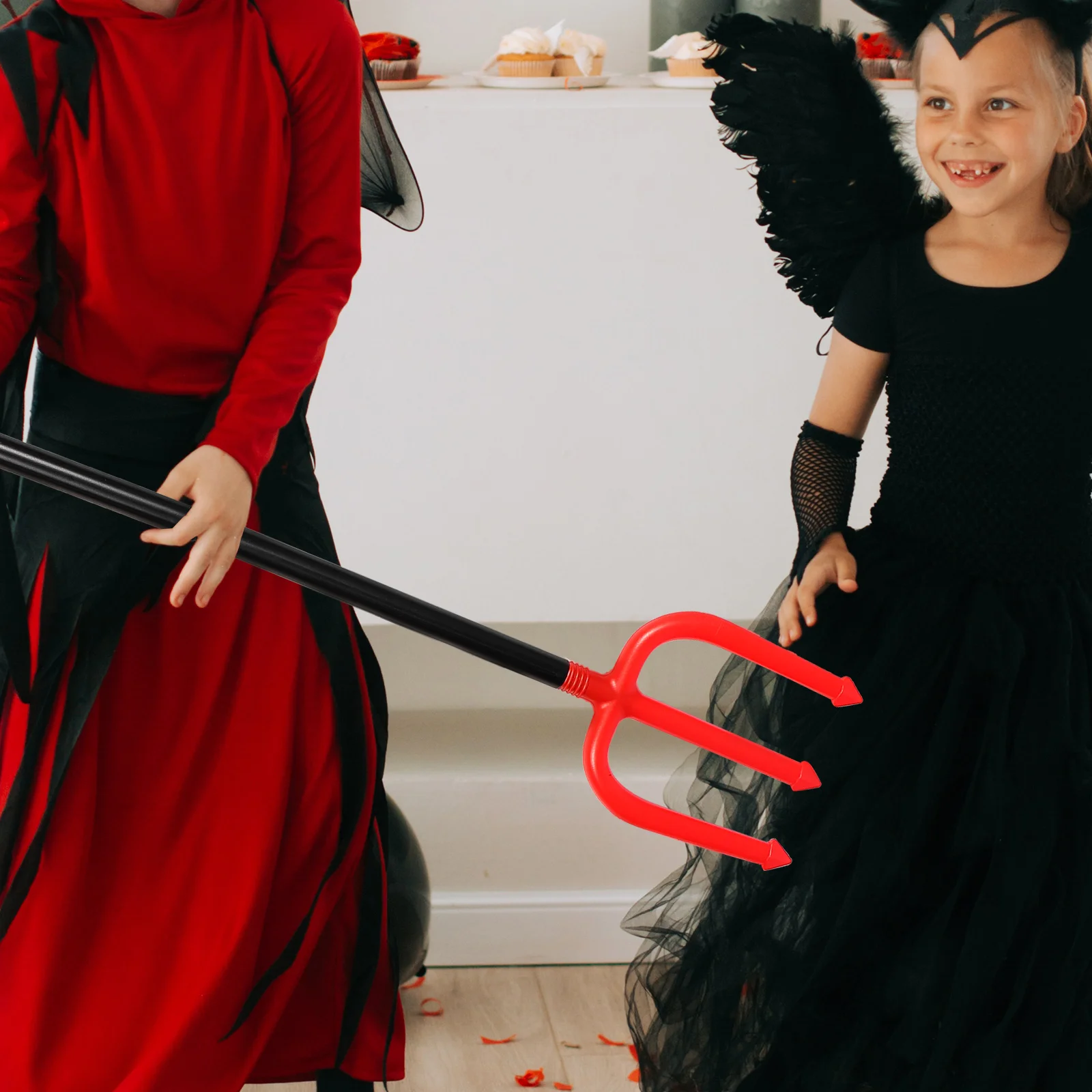 

Funny Devils Trident Demon Cosplay Party Prop Plastic Kids Plaything Halloween Festival Costume Carnival Photography Accessory