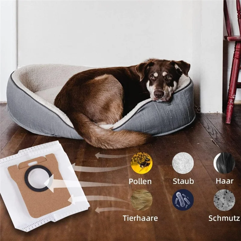 16 PCS Side Brush Hepa Filter Mop Cloth Rag Dust Bag As Shown Vacuum Cleaner Parts For Dreame Bot D9 Plus RLD11GD Robot Vacuum