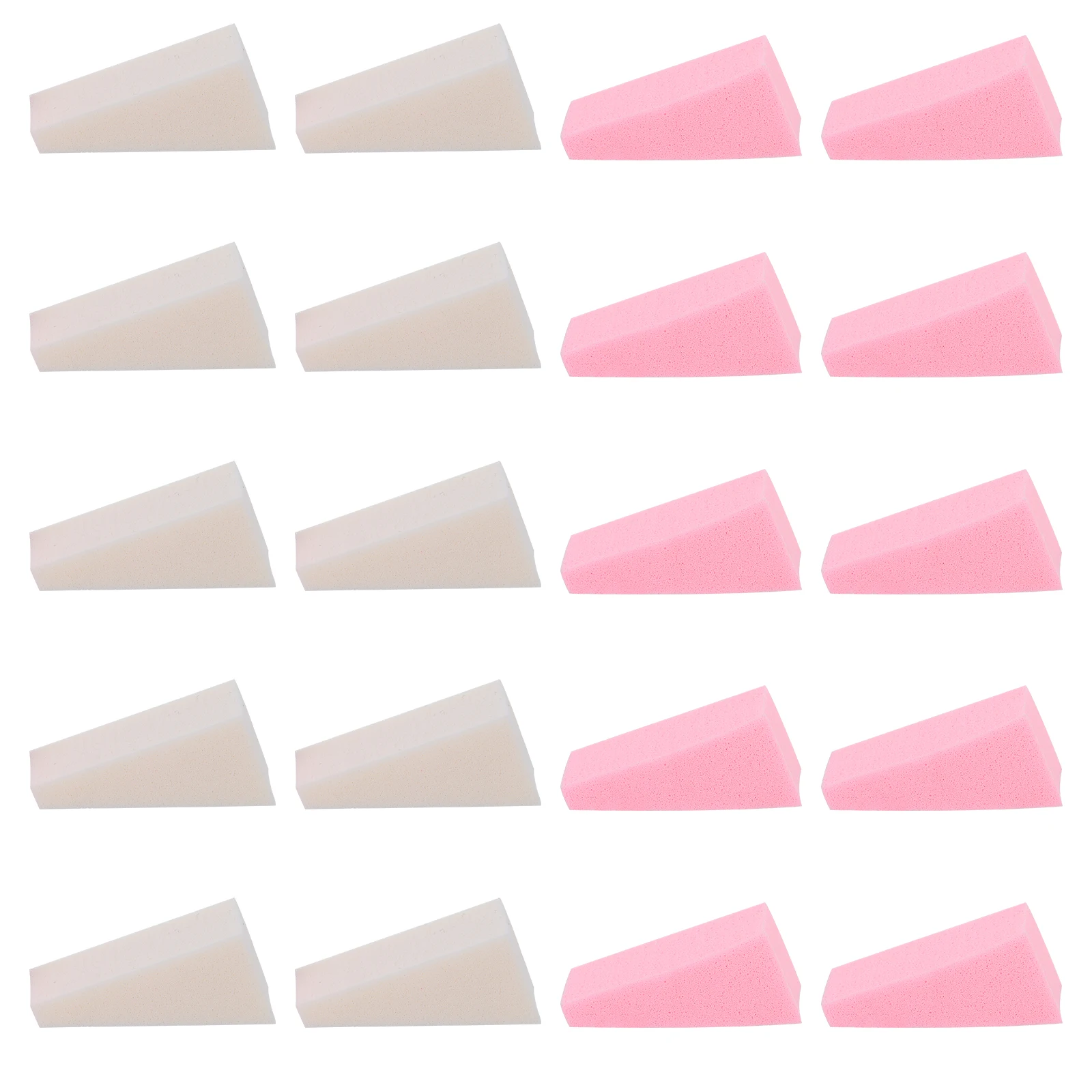 

40pcs Makeup Sponge Trapezoidal Shape Dry Wet Puff Tool Foundation Blush Primer Compact Powder
