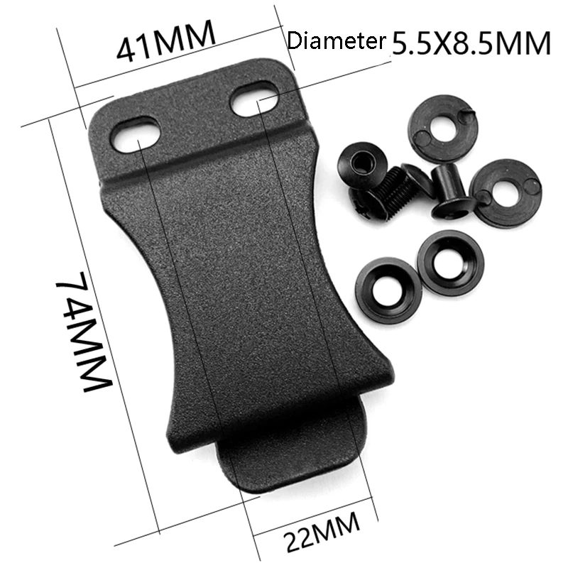 10 teile/los schnelle clips für 1,5 zoll gürtel für kydex gürtel clip-schlaufe mit schraube passt anwendungen werkzeug teil