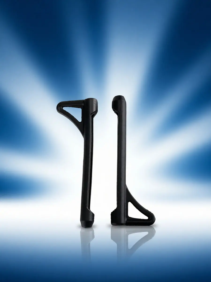 1Set Black Non-Slip Glasses Ear Hooks for Eyewear Fine Metal Frames 6-12Mm Diameter Ergonomic Retainer Glasses Ear Hooks