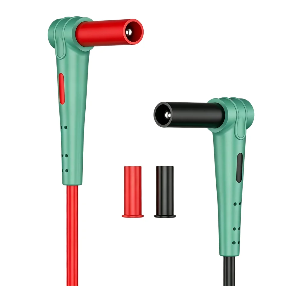 Gold Plated Tips Multimeter Test Leads For Field Maintenance Green Gold Plated Probe Tips Multimeter Interchangeable Tip System