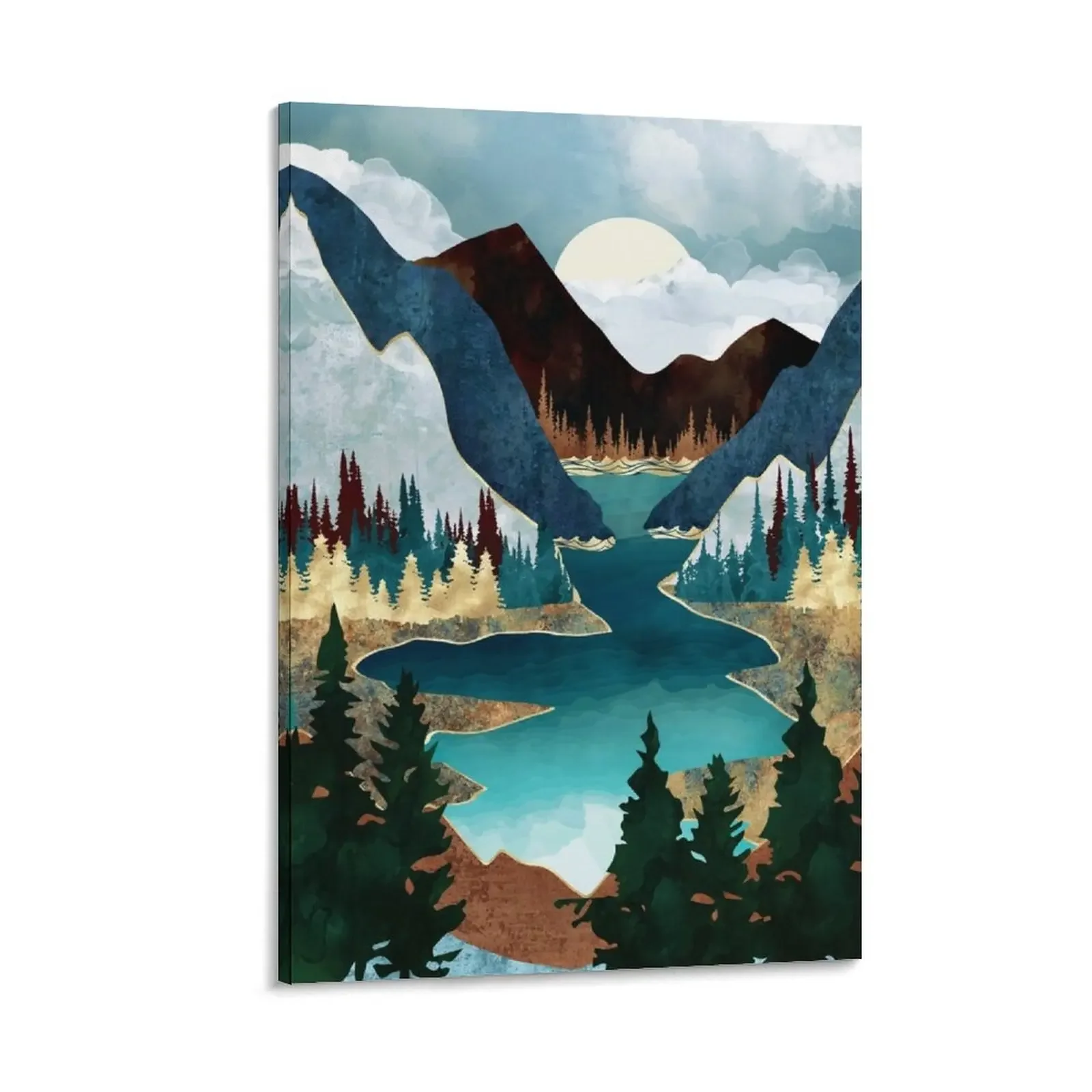 

River Vista Canvas Painting decorative picture for living room room decorations for girls