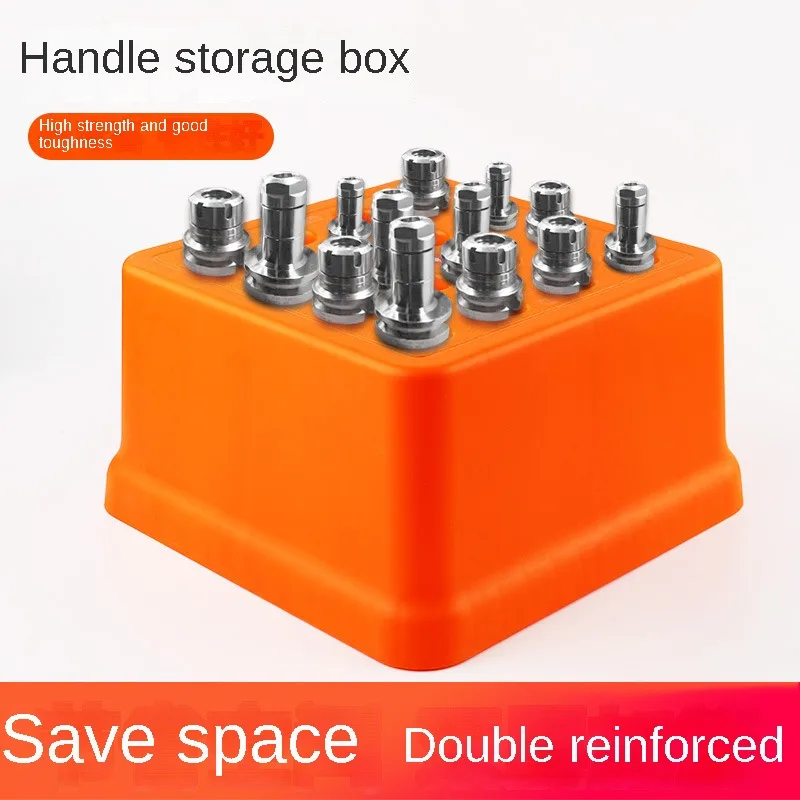 CNC Tool Holder Storage Box Cutter Finishing Box Drill Bit Handle Plastic Base Thicked Pen Barrel Spare Parts Box