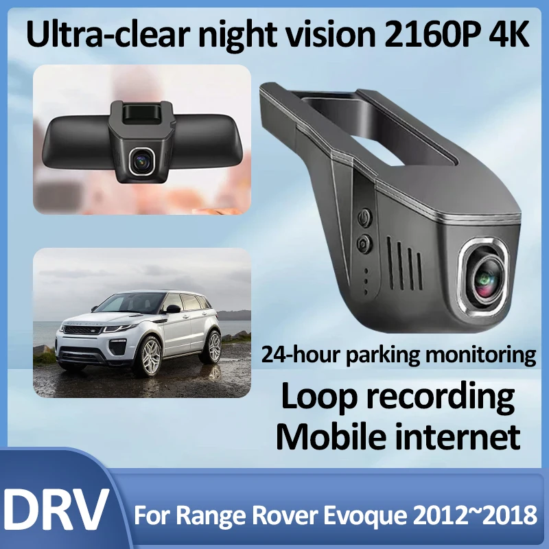 Dash Car Camera For Land Rover Evoque Dynamic Range Rover L538 MK1 2012~2018 Car DVR Dash Cam New 4K HD Wide Angle Accessories