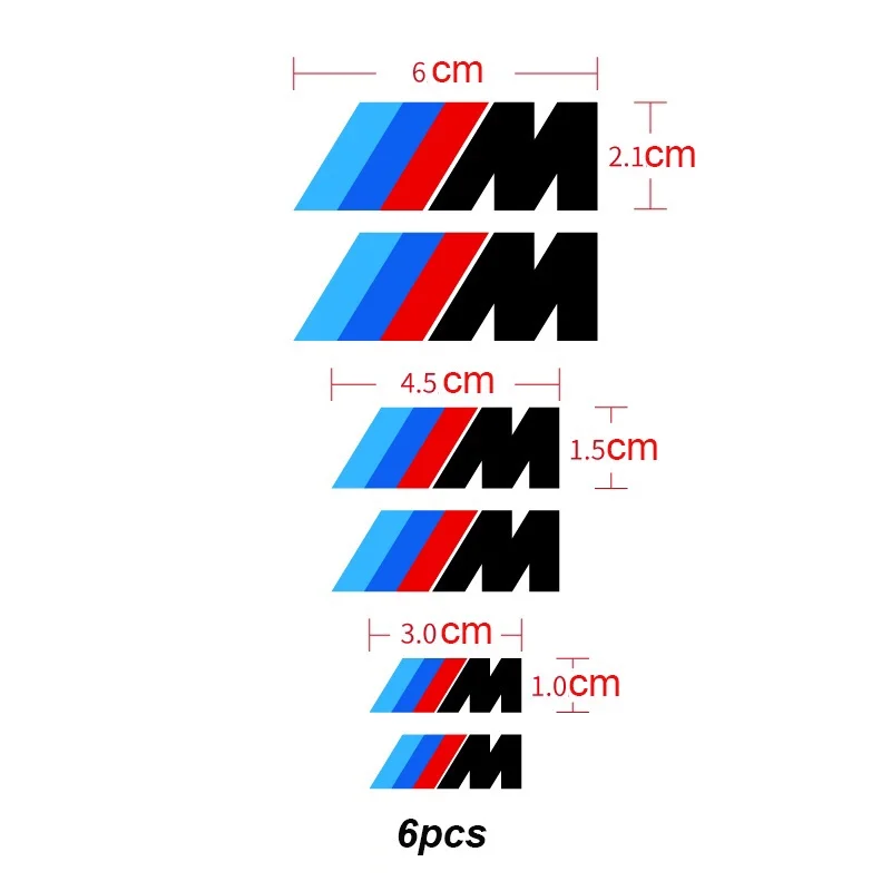 BMW M 켈리퍼 스티커, 고온 저항 브레이크 수정 스티커