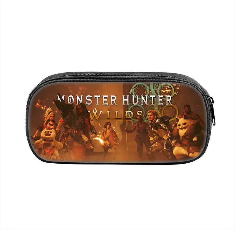 مونستر هنتر وايلدز مقلمة جميلة وين حفظ الأمل حامل قلم حقيبة طالب تخزين كبير الطلاب مدرسة هدية pencelcases #1