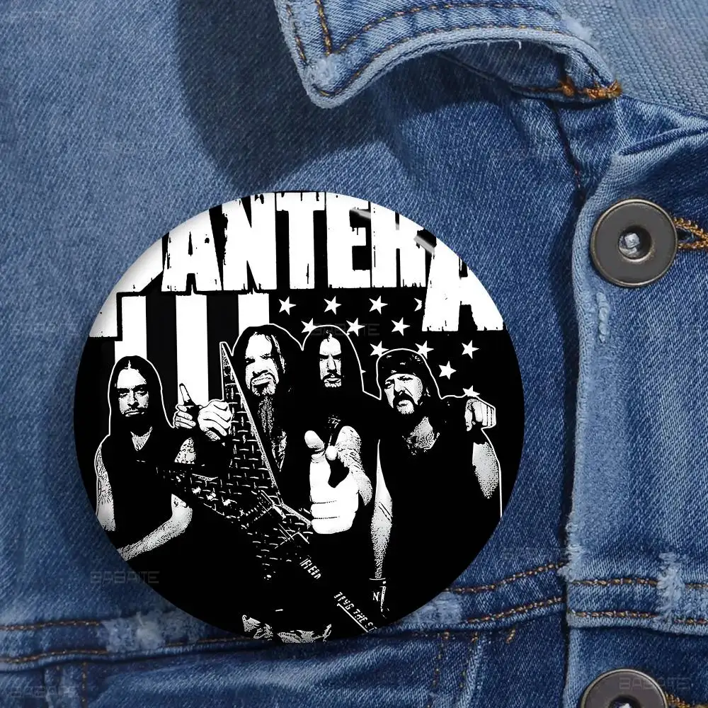 Classic P-Pantera Metal Band Anime Button Pin Handmade Brooch For Clothes Cartoon Badge Backpack Decoration Jewelry Accessories view 4