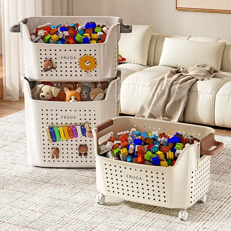 

Large Capacity Toy Storage Box Block Doll Storage and Organization Box Household Plastic Storage Basket Classification