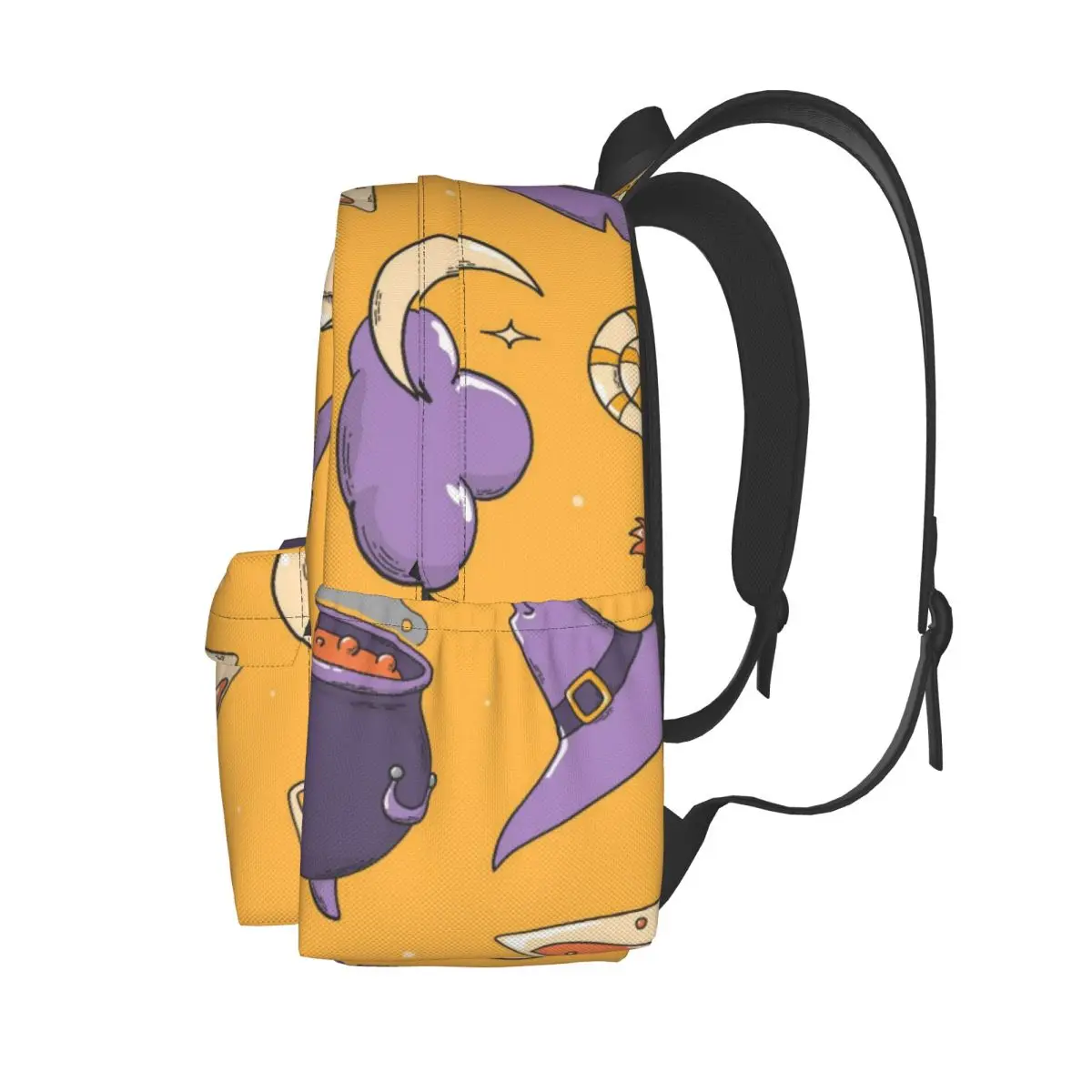 Halloween Pattern Large Capacity Student Backpack Casual Fashion School Bag Travel Rucksack Daypack Bookbag