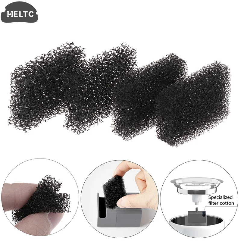 6/12Pcs Black Replaced Foam Filters For Eversweet 3 Pro/Solo 2/Solo SE Wireless Pump Pet Water Fountain Replacement Pump Filter