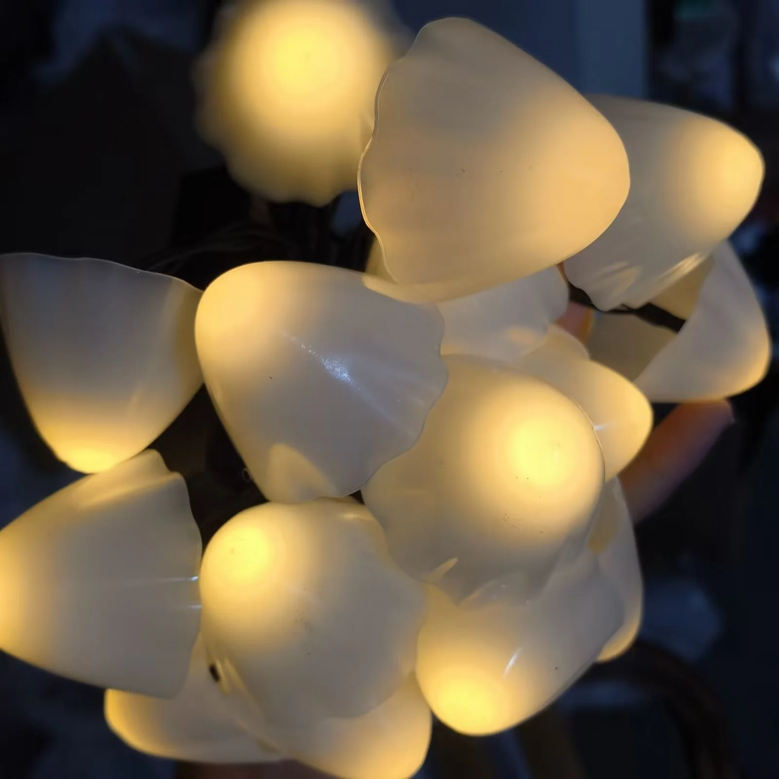 Guirxiété lumineuse LED à énergie solaire pour décoration de fête de Noël, lampes de nuit dégradées, guirxiété d'ampoules, lumière de pièce plus lente, 10, 20, 30