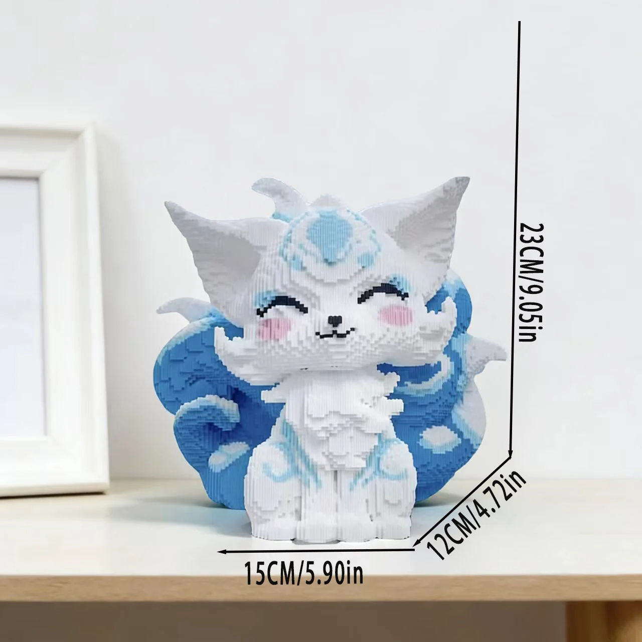 2,000 pieces of creative Blue Fox building blocks, suitable for use in offices, homes, bookcases, and other settings. view 2