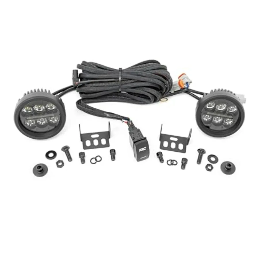 

3.5 Round LED Ditch Light Kit for 2021-2024 Bronco - Black High Brightness Durable Aluminum Housing Easy Installation
