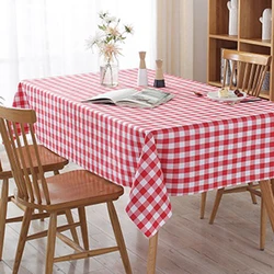 Disposable Thickening Red Checkered Tablecloth Party Weddings Home Decoration
