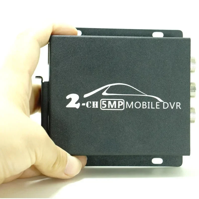 Wholesale 2ch Mini Mobile DVR for car bus vehicle 1080P HD AHD DVR Real-time 2 Channel dual-SD  DVR with remote control