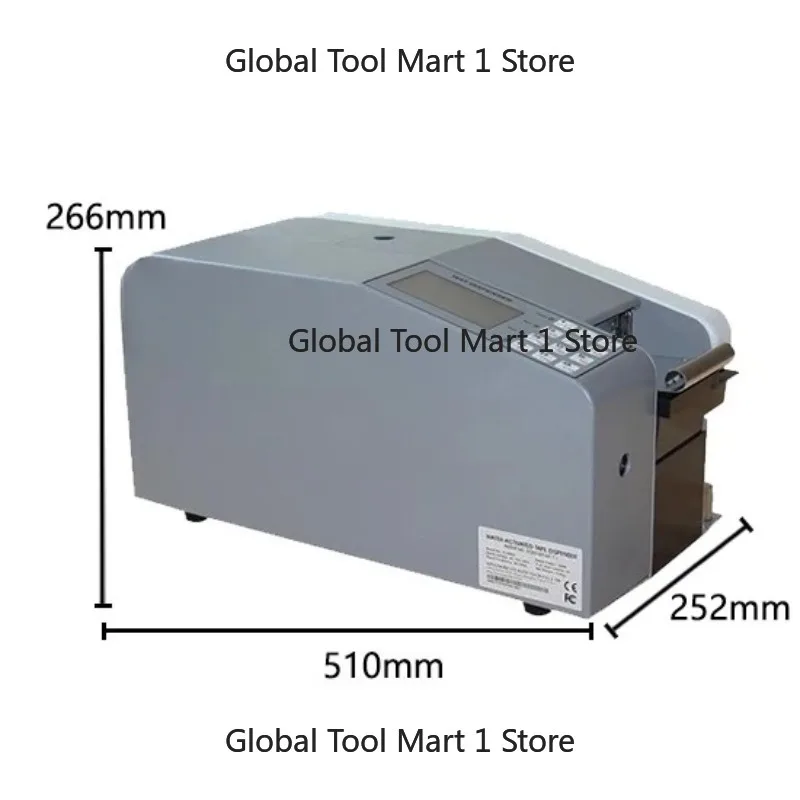 E-304H Electric Kraft Paper Tape Dispenser Width up to 76mm Length up to 200mm, Electric Water Activated Tape Dispenser