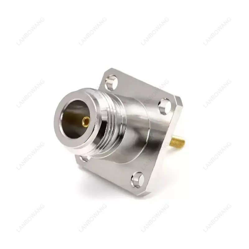 N-KFD L16 Female Coaxial Connector Extended Pin Large Flange Panel Mount RF Microwave Wireless Communication Accessory