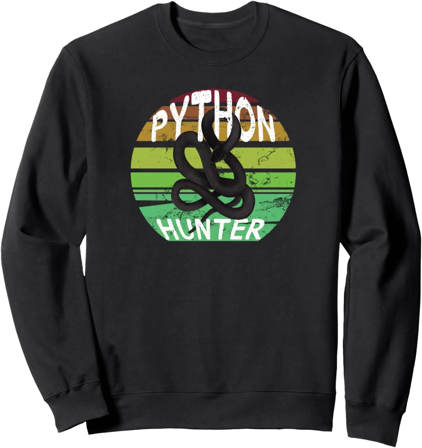 Python Hunter Florida Snake Vintage Retro Sunset Sweatshirt