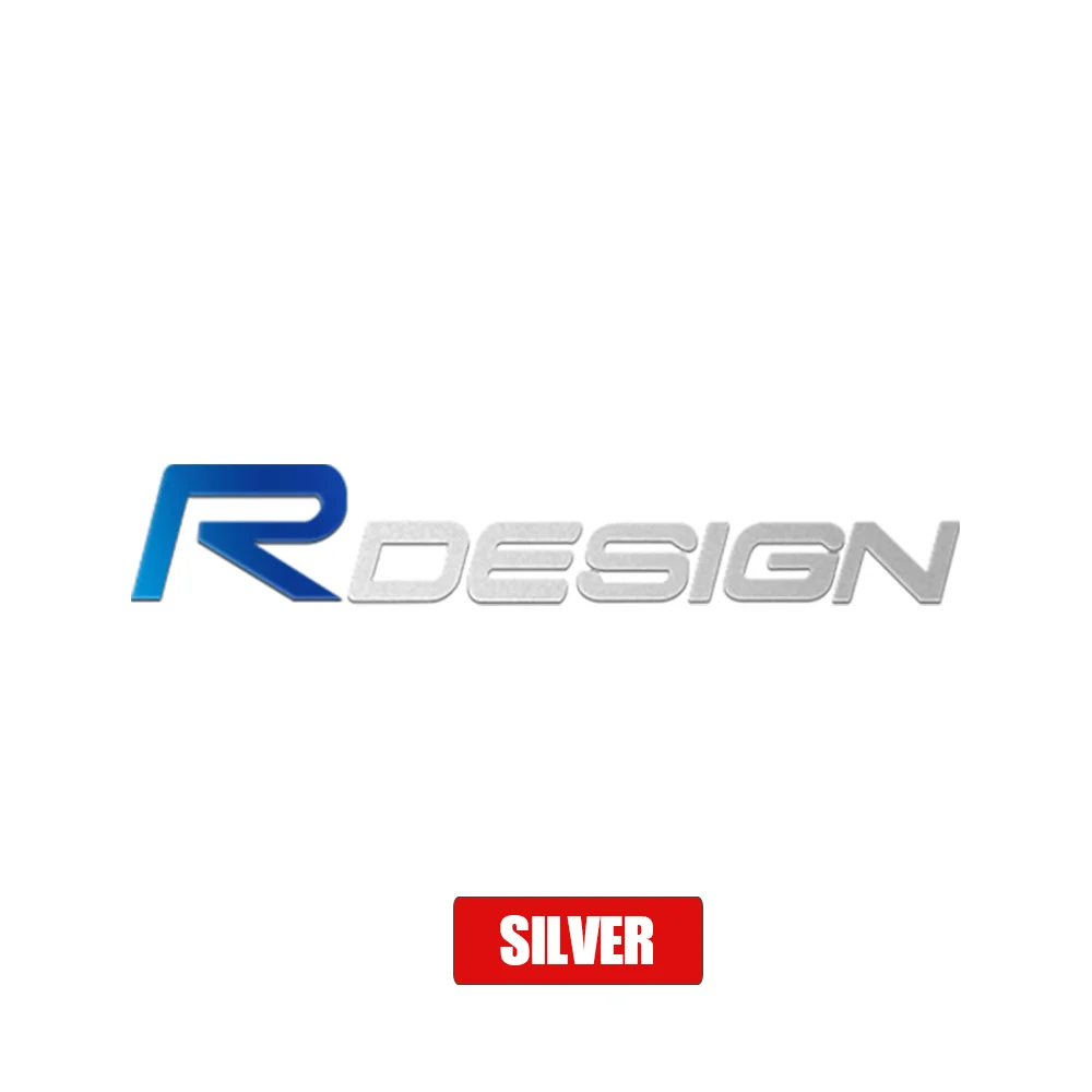 5Pcs 3D Metal Car Interior Dekoration Stickers R Design Badges Auto Styling For Volvo RDESIGN T6 AWD S40 S60 S90 XC40 XC60 XC90