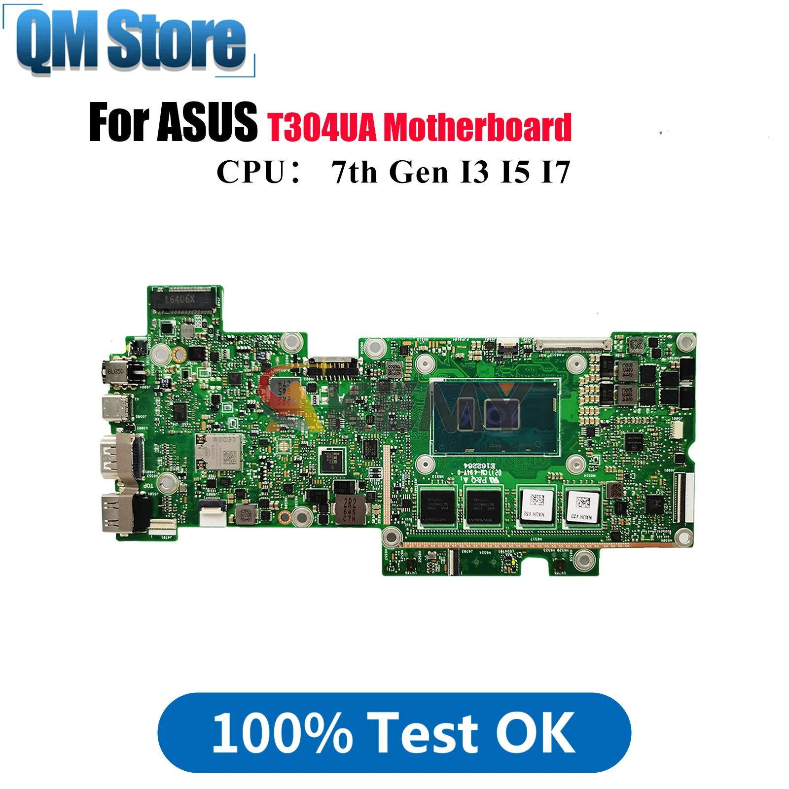 

T304UA Laptop Motherboard For ASUS Transformer T304UA T304U Notebook Mainboard With I3 I5 I7 CPU 100% tests OK fast shipping stk