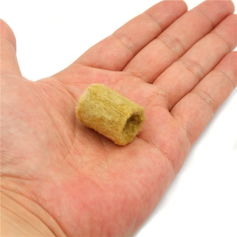 

B03C-100Pcs Soilles Planting Sponge Grow Garden Starter Cubes Rock Wool Plug Soilless Culture Substrate
