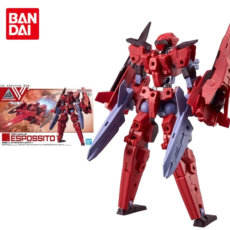 

Bandai Original 30MM Model Kit Anime Figure EEXM-30 ESPOSSITO Action Figures Toys Collectible Ornaments Gifts for Children