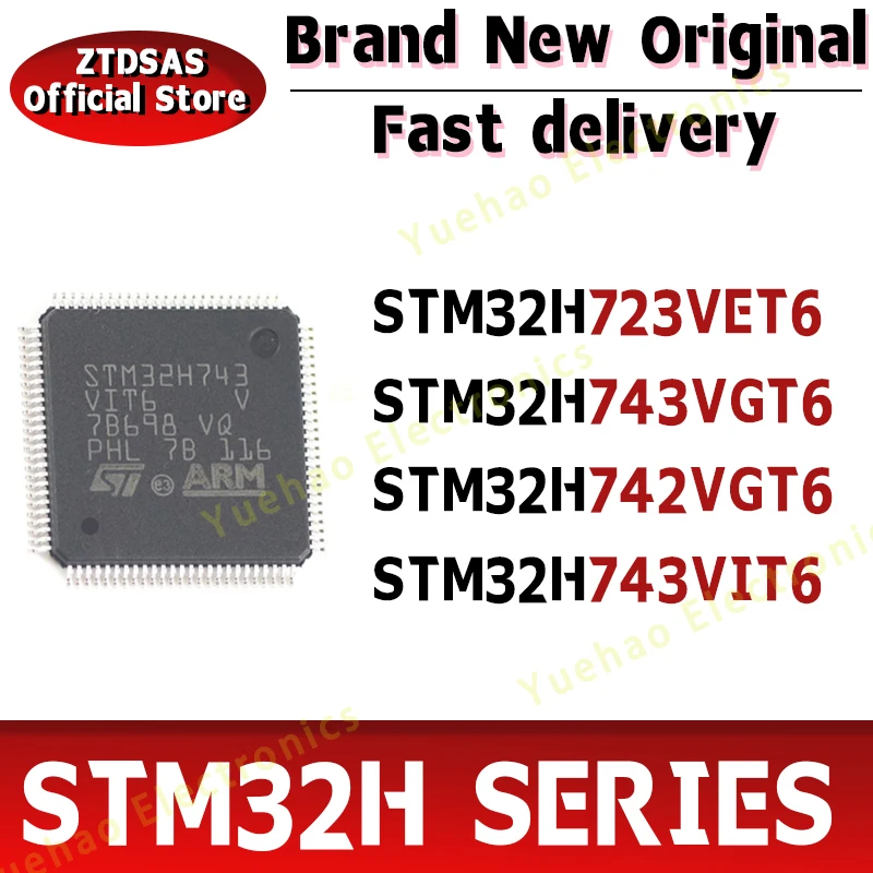 STM32H723VET6 STM32H743VGT6 STM32H742VGT6 STM32H743VIT6 STM32H723 STM32H743 STM32H742 STM32H743 STM32H STM32 STM IC MCU LQFP-100