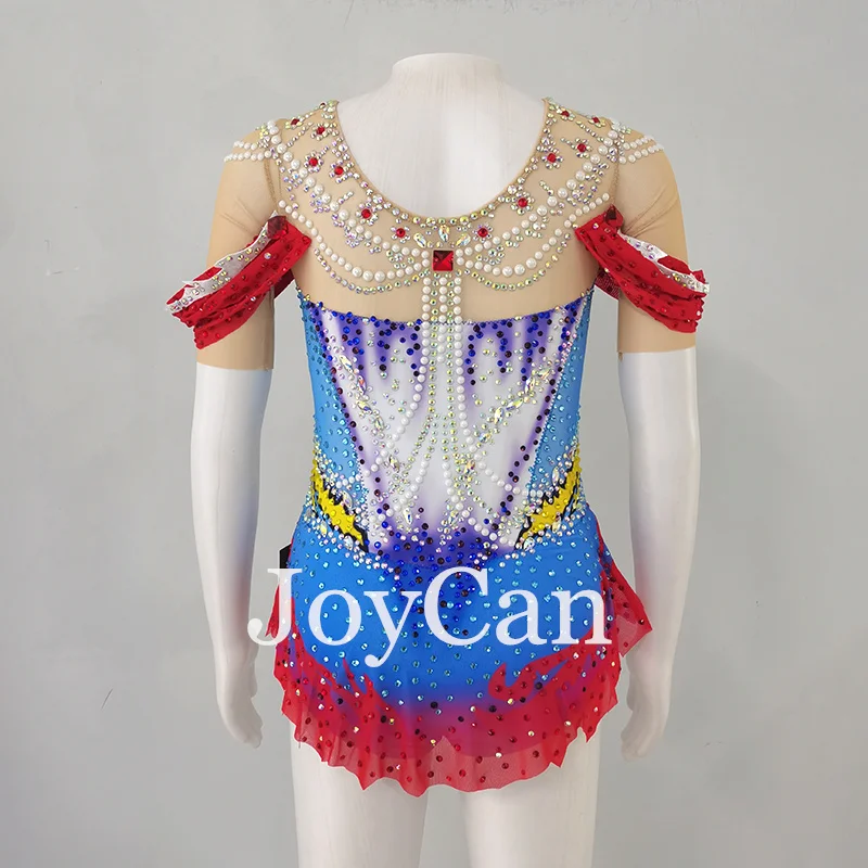 Joycan Rhthmic Gymnastik Trikots Mädchen Frauen blau Spandex elegante Tanz kleidung für die Konkurrenz