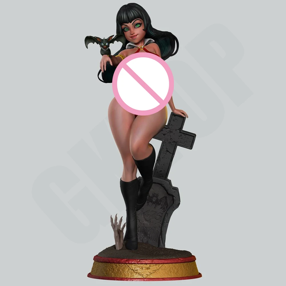 

1/24 3d Printing Model Kit Sexy Vampirella Bat Resin Anime Figure Model Kit Diy Miniature Reduction Statue Unpainted Kit Toys