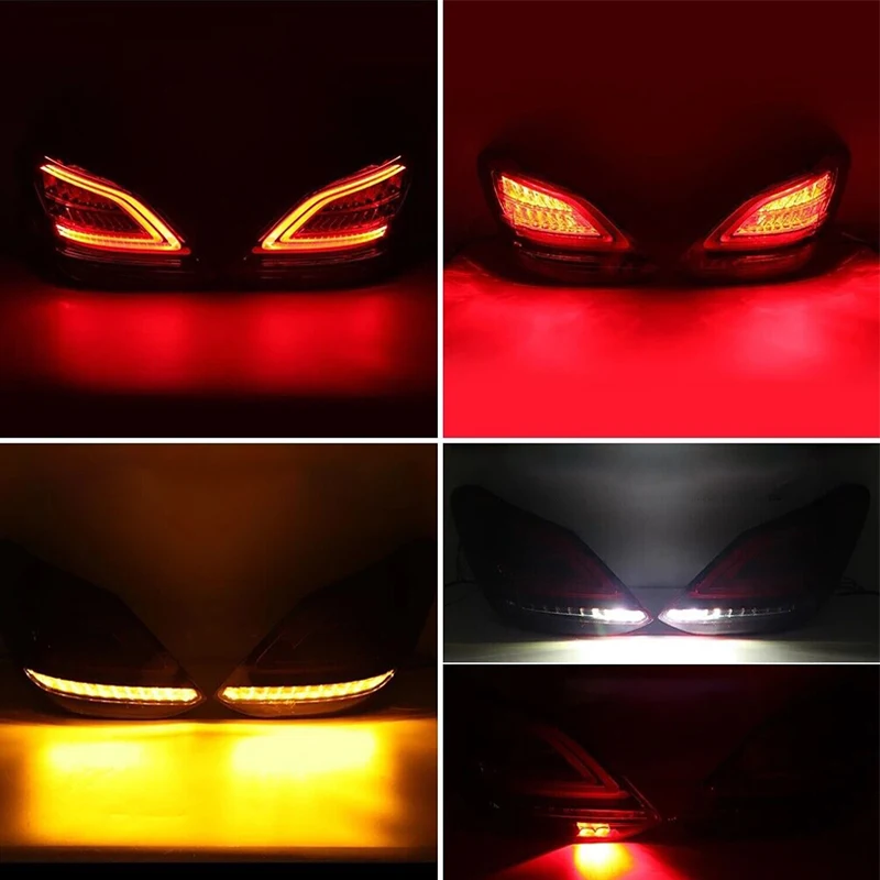 LEDTail Lights For Mercedes Benz C-Class W205 C180 C200 C260 2019 2020 Rear Turn Signal Light Stop Brake Reversing Lamp Driving